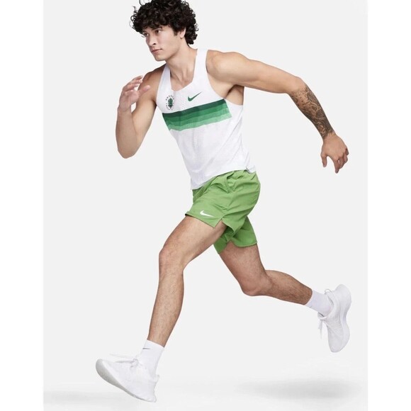 Nike Dri-Fit ADV Oregon Track Club Singlet White Green DR5812-100 Men's XL NEW - Picture 6 of 10